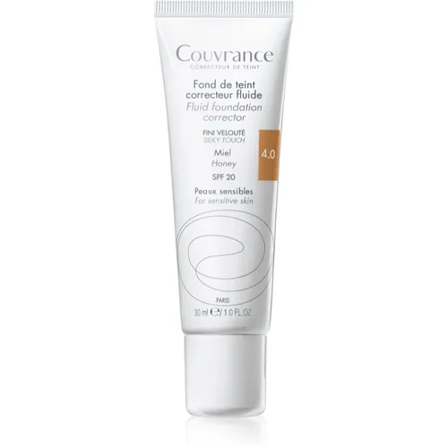 Avène Couvrance Fluid Foundation Corrector fondotinta coprente liquido SPF 20 colore 4.0 Honey 30 ml