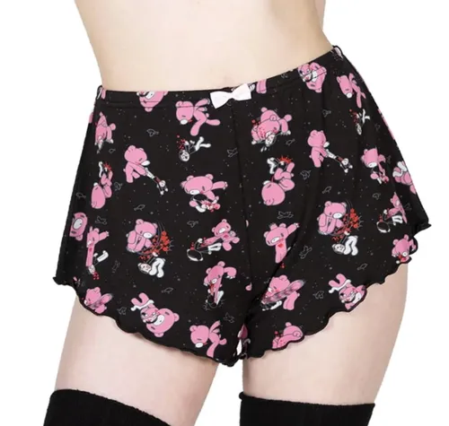 Damen Shorts (Schlafanzug) KILLSTAR x GLOOMY the Naughty Grizzly - I Was Gloomy - schwarz