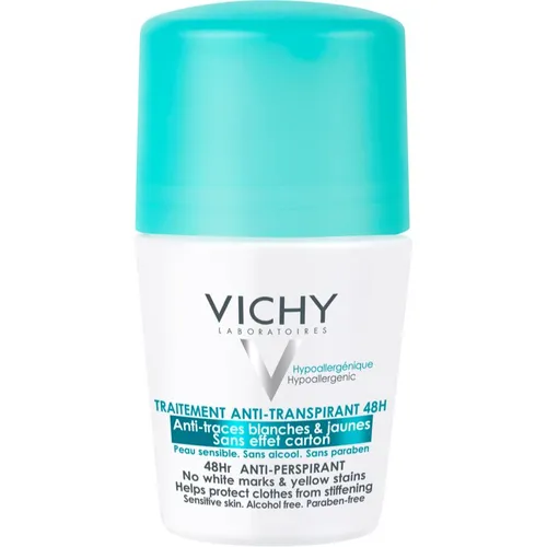 Vichy Deodorant 48h antitraspirante roll-on contro le macchie bianche e gialle 50 ml