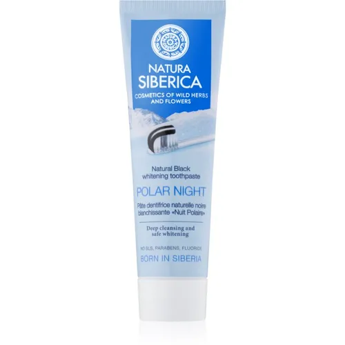 Natura Siberica Polar Night dentifricio sbiancante al carbone attivo 100 g