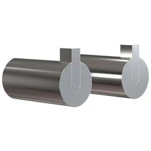 FROST - Nova 2 Wandhaken, Ø 16 x T 27 mm, Edelstahl gebürstet (2er-Set)