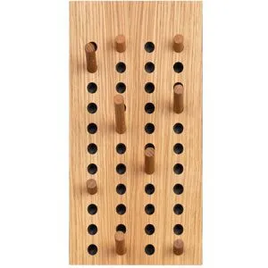 We Do Wood - Scoreboard Garderobe klein, vertikal, Eiche natur