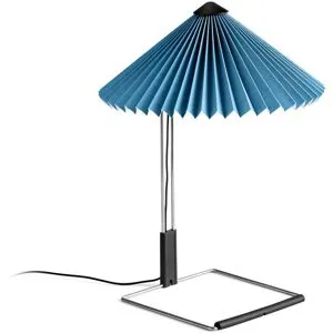 HAY - Matin LED Tischleuchte S, placid blue / mirror