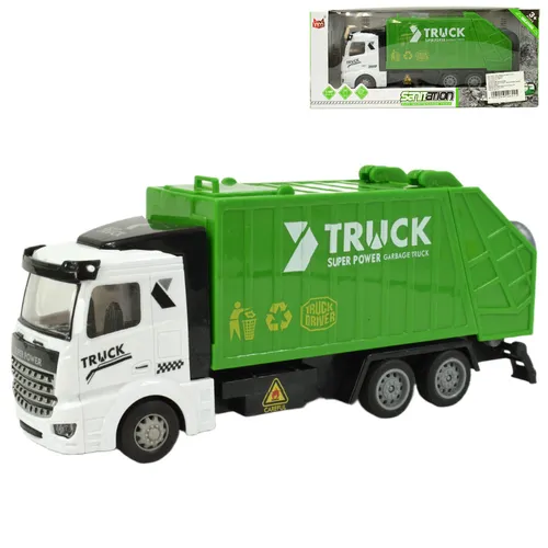 Super Truck: Konténeres lendkerekes szemétszállító kamion 20cm