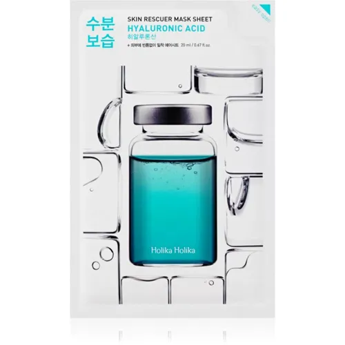 Holika Holika Skin Rescuer Hyaluronic Acid mascheraviso idratante in tessuto con acido ialuronico 20 ml