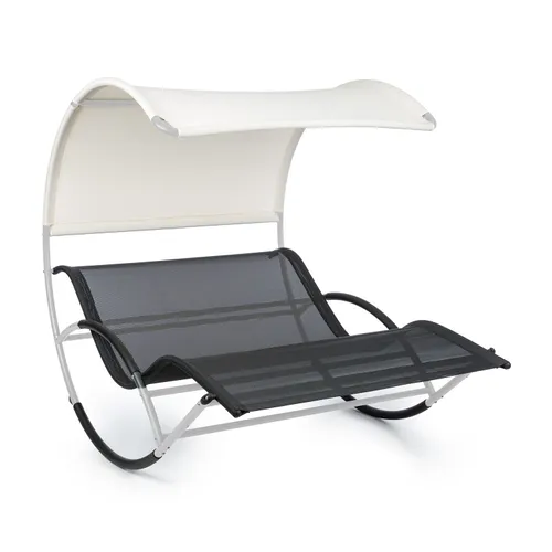 Blumfeldt The Big Easy tumbona hamaca resistente a la intemperie 350kg máx. protección UV plateado