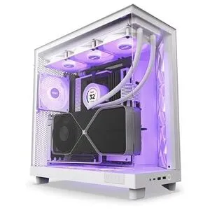 NZXT H6 Flow RGB Dual Chamber White 