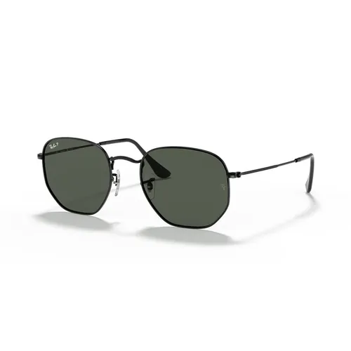 Ray-Ban Hexagonal Flat Lenses 0RB3548N Solbriller - Runde Sort Polariserede Linser