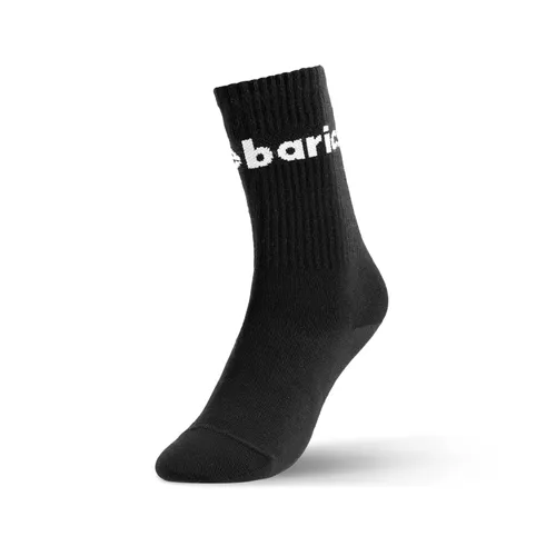 Barebarics - Barefootové ponožky - Crew - Black - Big logo
