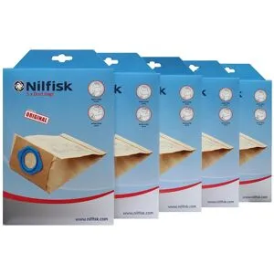 5 PAKKER NILFISK GM 80, GM 90, GS 90 Original støvsugerposer