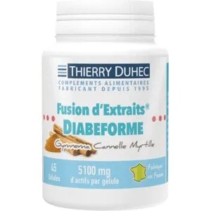 Thierry Duhec Fusion d'Extraits® Diabeforme 5100 mg : Conditionnement - 2x 180 gélules