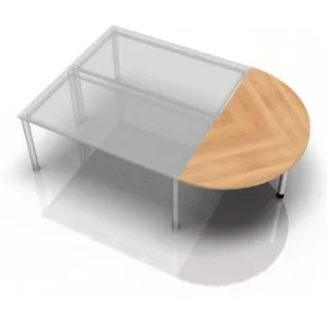 hjh OFFICE PRO LA160 - tablette d'extension 160x80