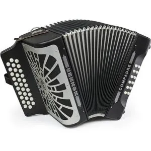 Hohner  Compadre Preta GCF Silver Grill Concertina
