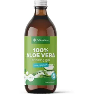 FutuNatura 100 % Aloe vera Saft mit Fruchtfleisch, 500 ml