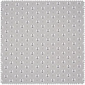 Jersey-Stoff "Anker" - Grau