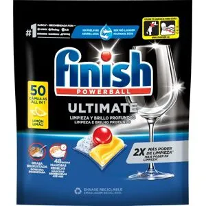 Detergente Loiça Máquina Finish Ultimate Limão 50 Pastilhas