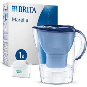 BRITA Marella blau Tischwasserfilter 2,4l inkl. MAXTRA PRO ALL-IN-1