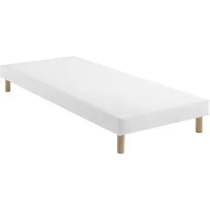 Sommier tapissier blanc 13 cm Lune - SOMEO 2x90x200