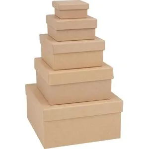 VBS Schachteln "Quadrat", 5er-Set
