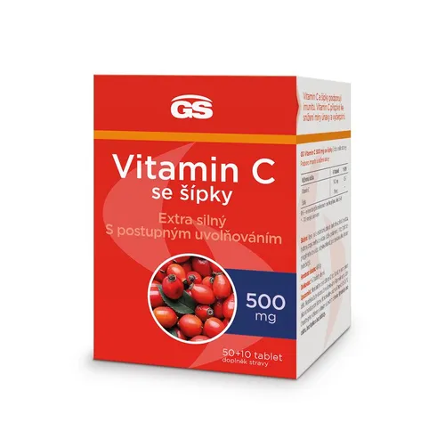 GS Vitamin C 500 se šípky 50+10 tablet