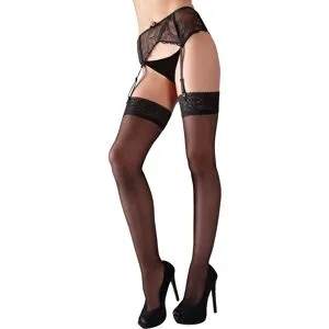 Cottelli LEGWEAR Straps-Strümpfe mit Spitzenrand 2