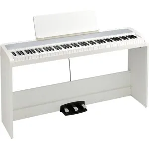 Korg B2 SP White Piano de Palco com Suporte de Madeira Piano de Palco