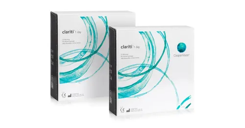 Clariti 1 day (180 linser) - endagslinser, silikon hydrogel linser sfäriska och asfäriska sport, Somofilcon A