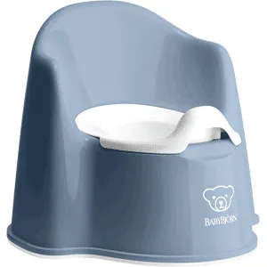 BabyBjörn Pot Fauteuil - Bleu profond/Blanc
