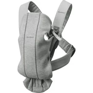 BabyBjörn Porte-bébé Mini - Gris clair / Jersey 3D