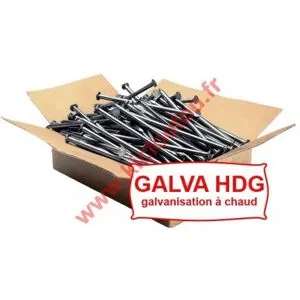 Montana Pointe tête plate galva HDG 2.8X60 Lisse 5KG