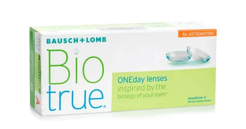 Biotrue ONEday for Astigmatism (30 čoček) - jednodenní kontaktní čočky, torické pro sport, Nesofilcon A