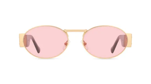 Versace VE2264 Unisex-Sluneční brýle Celoobrubové Oválný Ušlechtilá ocel-rámy, zlatá matná