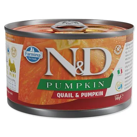 KONZERVA N&D DOG QUAIL & PUMPKIN 140g
