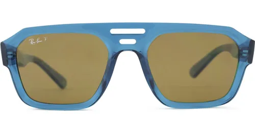 Ray-Ban Corrigan RB4397 668383 54 - rechteckig sonnenbrillen, unisex, blau, polarisiert
