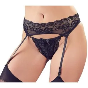 Cottelli LINGERIE String plus Strapsgurt aus Spitze XL