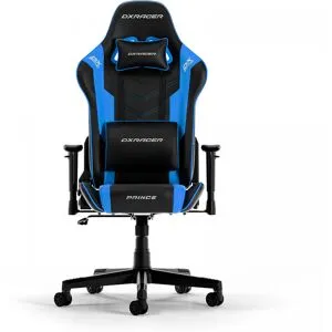 Dxracer Prince L Svart & Blå Pvc Läder