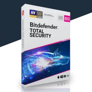 Bitdefender Total Security 5 PC's   2 Anos (Digital)