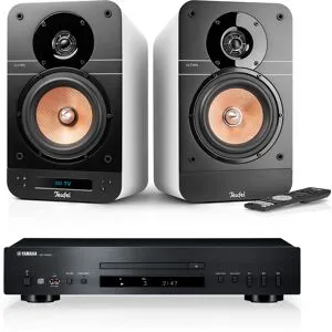 Teufel ULTIMA 25 AKTIV + Yamaha CD-S303 Pure White