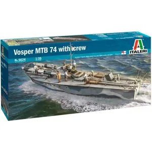 Italeri 1:35 Vosper MTB 74 med mandskab - Modelskib