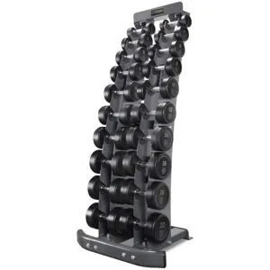 Titanium Strength Set Halteres borracha 2-20 kg e Rack  (TS-31-205-00)