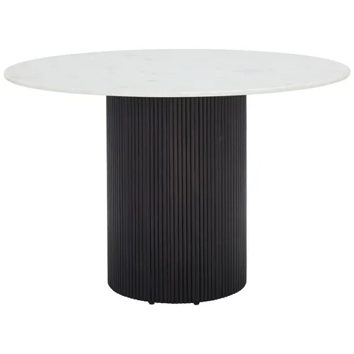 Livetastic JEDÁLENSKÝ STÔL, akácia, čierna, biela, 120/120/76 cm