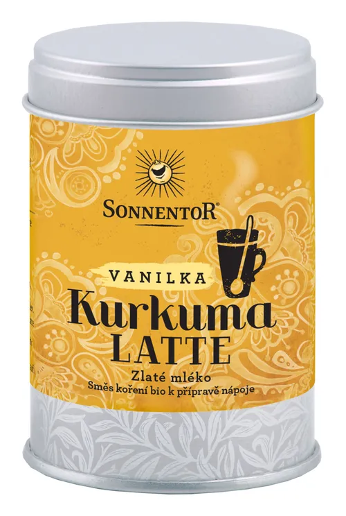 Sonnentor - Kurkuma Latte - vanilka bio 60g dóza