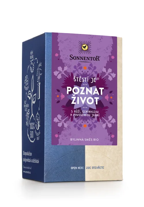Sonnentor - Štěstí je® poznat život bio 27 g porc. dvoukomorový