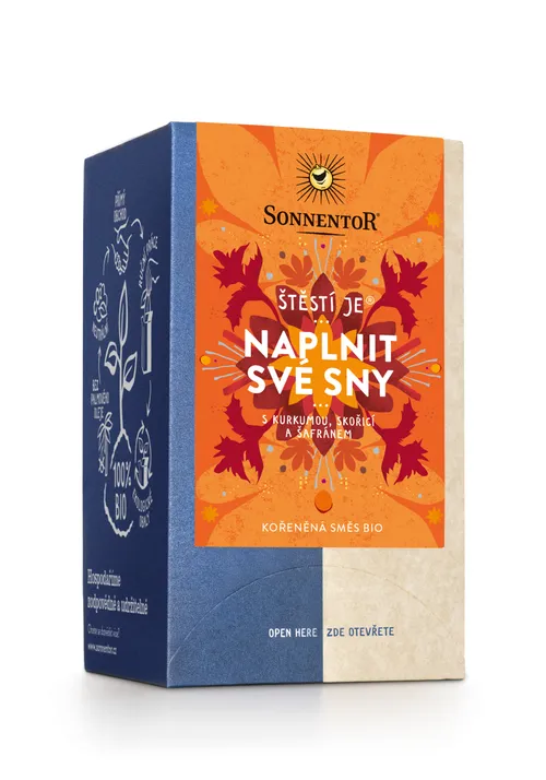 Sonnentor - Štěstí je® naplnit své sny 30,6 g porc. dvoukomorový