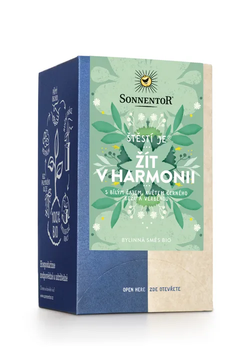 Sonnentor - Štěstí je® žít v harmonii bio 27 g porc. dvoukomorový