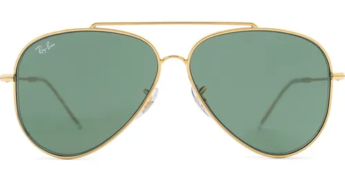 Ray-Ban Aviator Reverse RBR0101S 001/VR 59 - pilot sonnenbrillen, unisex, gold