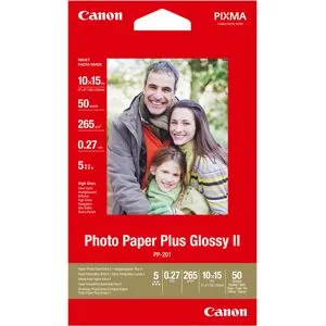 Canon Papel Foto PP-201 Plus Glossy II 265g 10x15cm 50 Folhas
