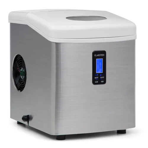 Klarstein Mr. Silver-Frost Eismaschine 150W Edelstahl weiß 15kg