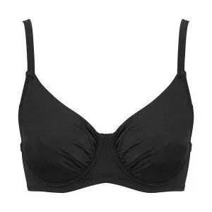 Bikiniöverdel dam svart F/G-Cupa med bygel Grace - Damella (Storlek : 48 F/G)