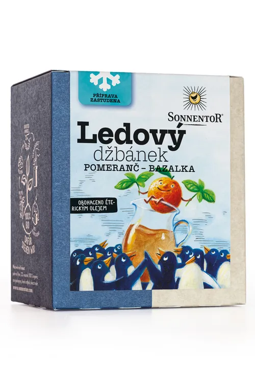 Sonnentor - Ledový džbánek® pomeranč – bazalka bio 40g pyramida